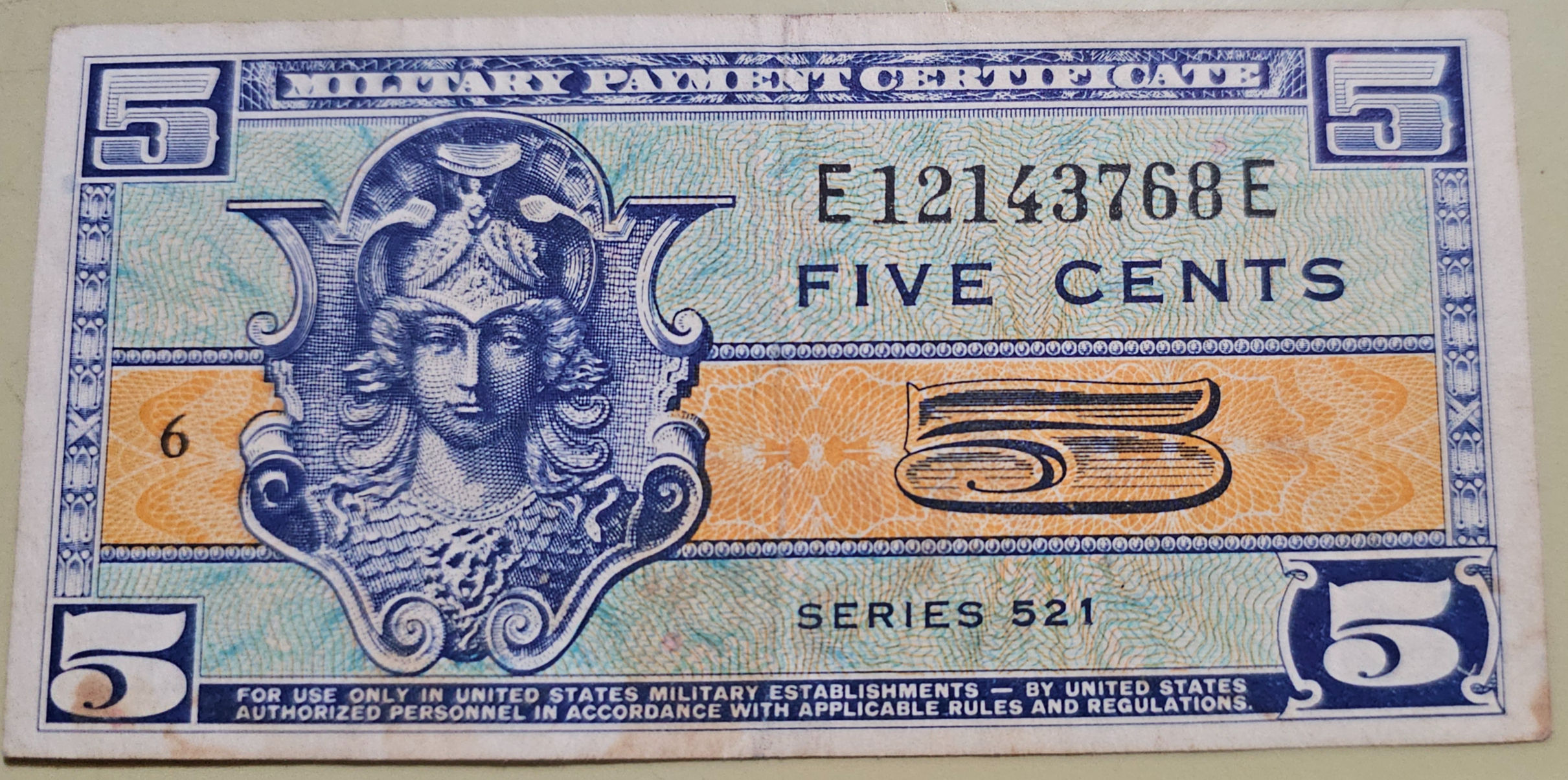 US Military Payment Certificate