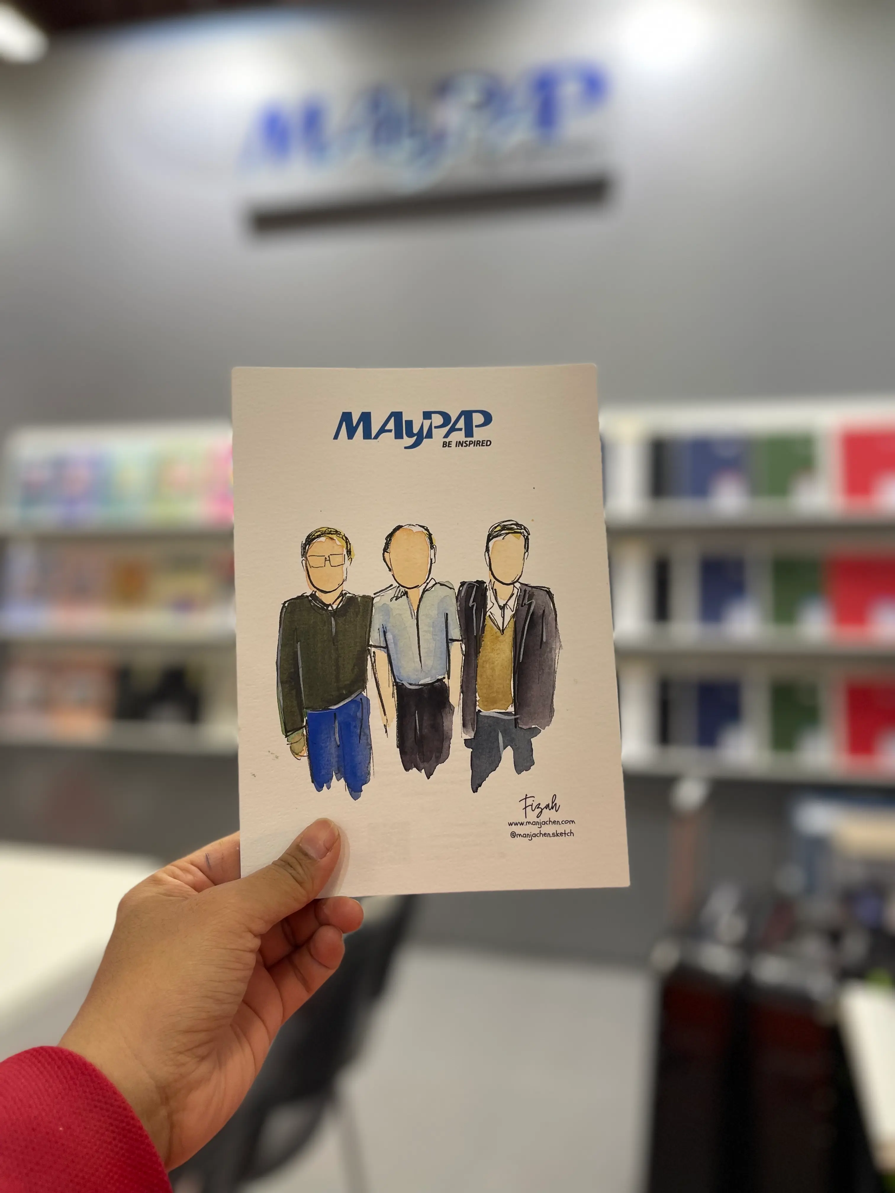 Guests at Creative World Messe 2025 received personalized artwork as event keepsakes