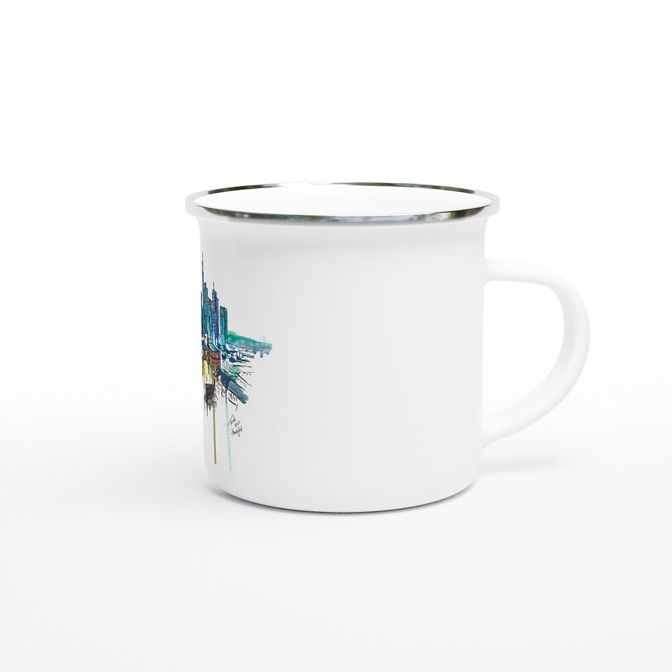 Thumbnail: Frankfurt Skyline Enamel Mug | Lightweight Travel & Camping Mug