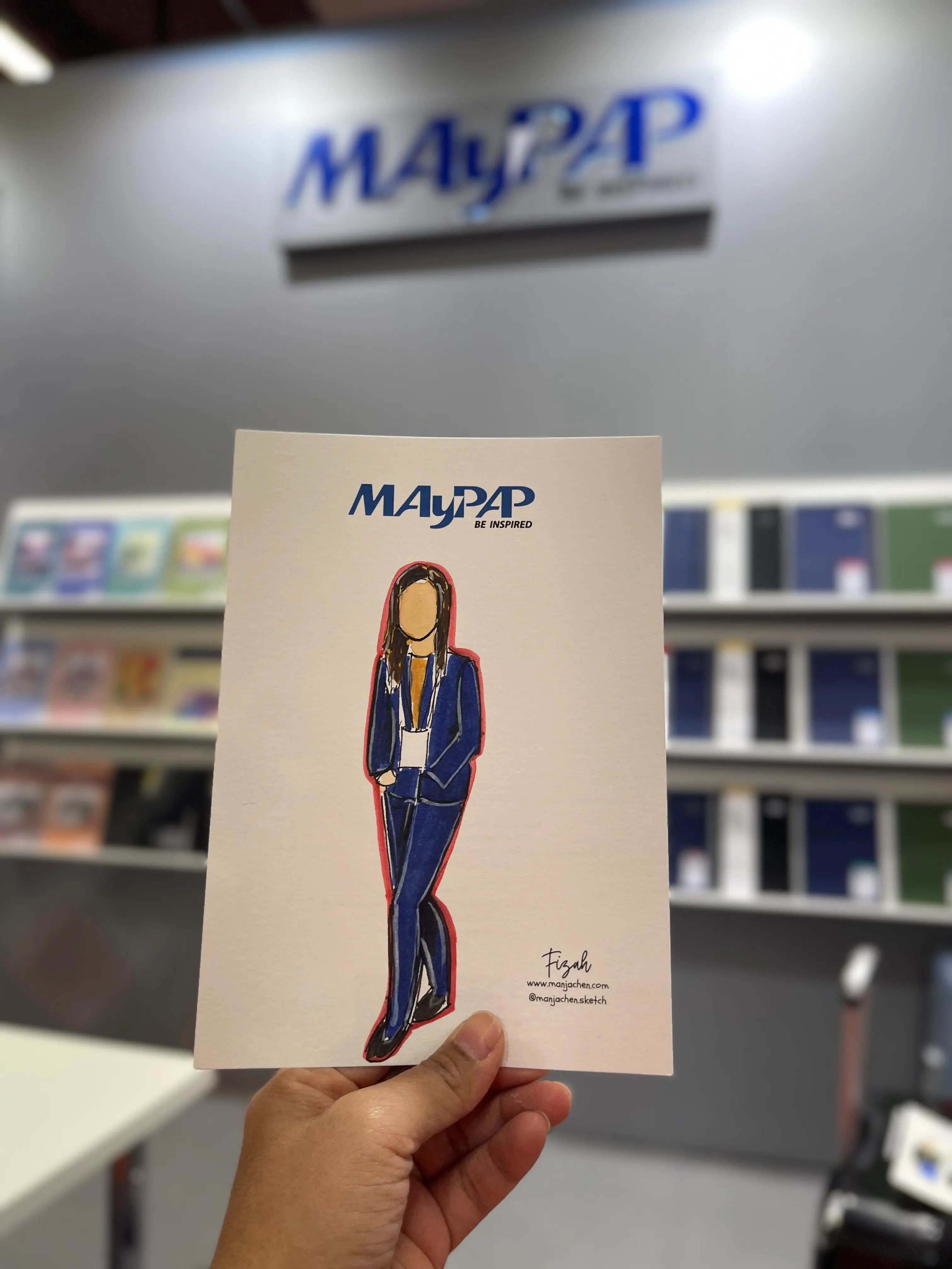 Creating an artistic brand experience through live illustration at a corporate exhibition.