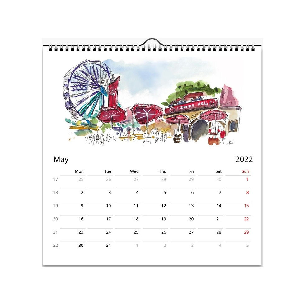 Miniaturbild: Moments Wandkalender Quadrat