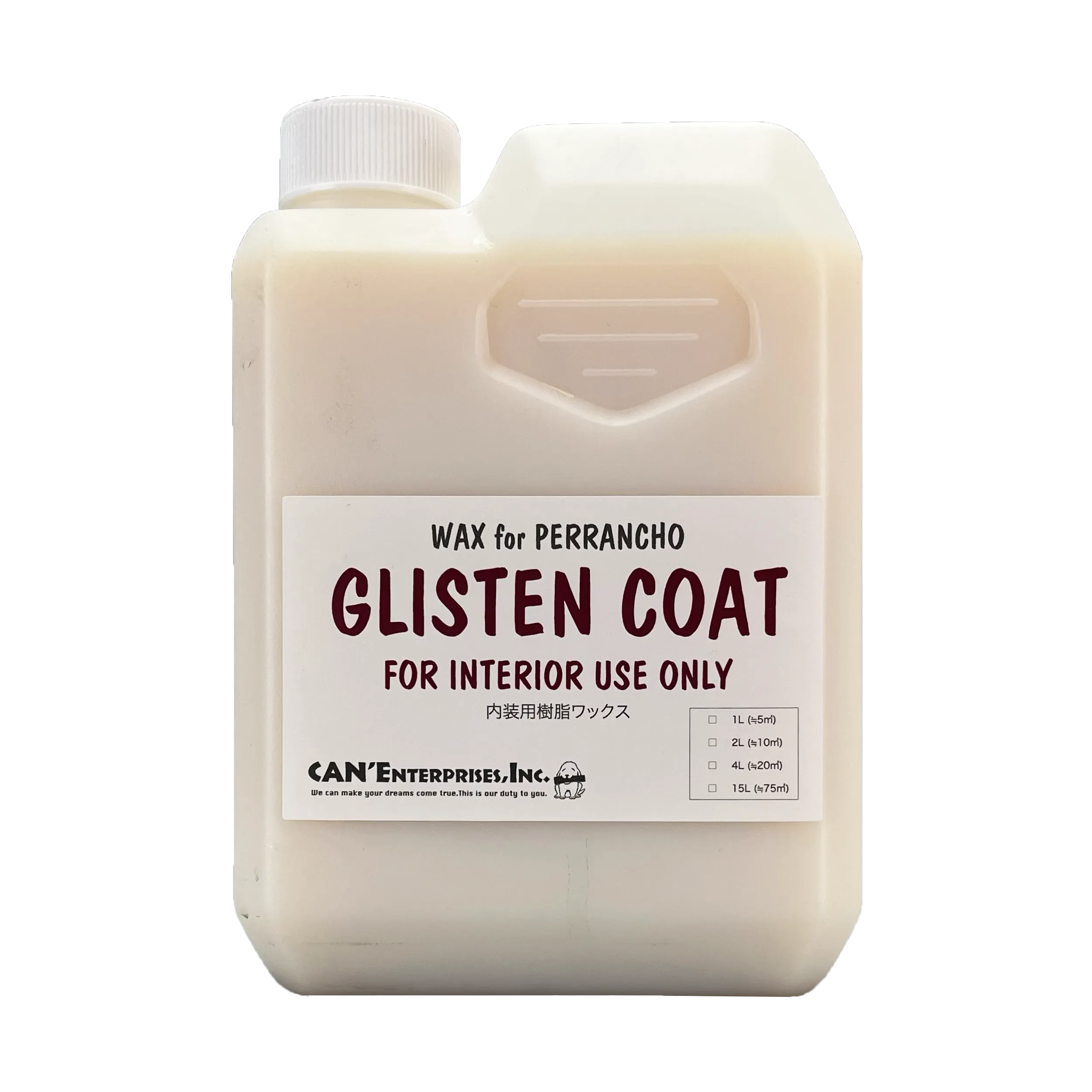 樹脂ワックス GLISTEN COAT グリスティンコート（内装用樹脂ワックス