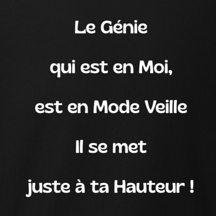 Sweat "Génie" - Boutique insolite 100% - Roka Concepts - Marque Roka LaPoulpe - Yverdon-les-Bains - Vaud - Suisse