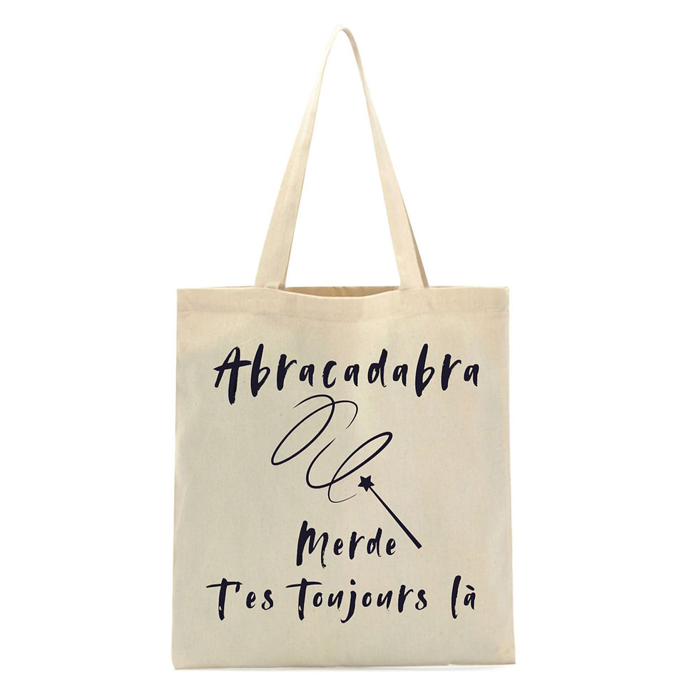 Tot Bag "Abracadabra" - Boutique insolite 100% - Roka Concepts - Marque Roka LaPoulpe - Yverdon-les-Bains - Vaud - Suisse