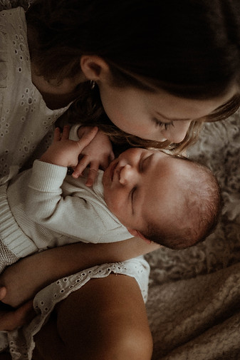 Bog sister and newborn brother photography
