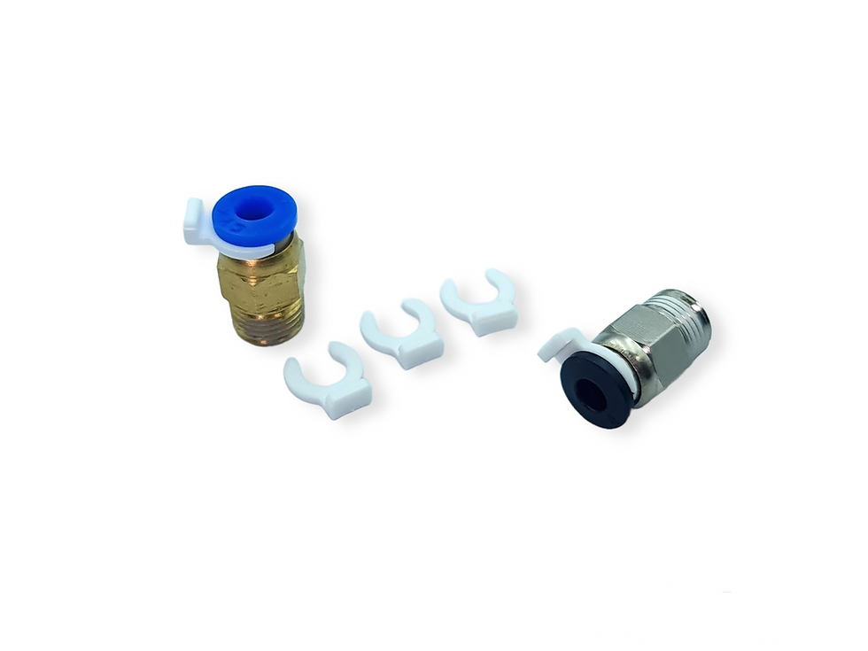 Miniatura: Push-Fit Collar para Tubo Bowde | Clip de conector Bowden para Teflón. Paq. 4und
