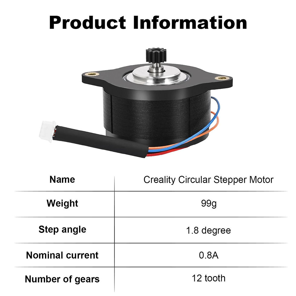 Thumbnail: Creality Motor extrusor, motor paso a paso circular K1 Max/K1/K1C/ Ender 3 V3 ..