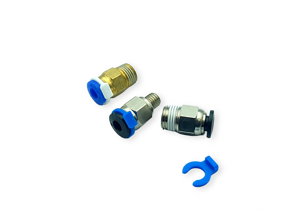 Miniatura: Push-Fit Collar para Tubo Bowde | Clip de conector Bowden para Teflón. Paq. 4und