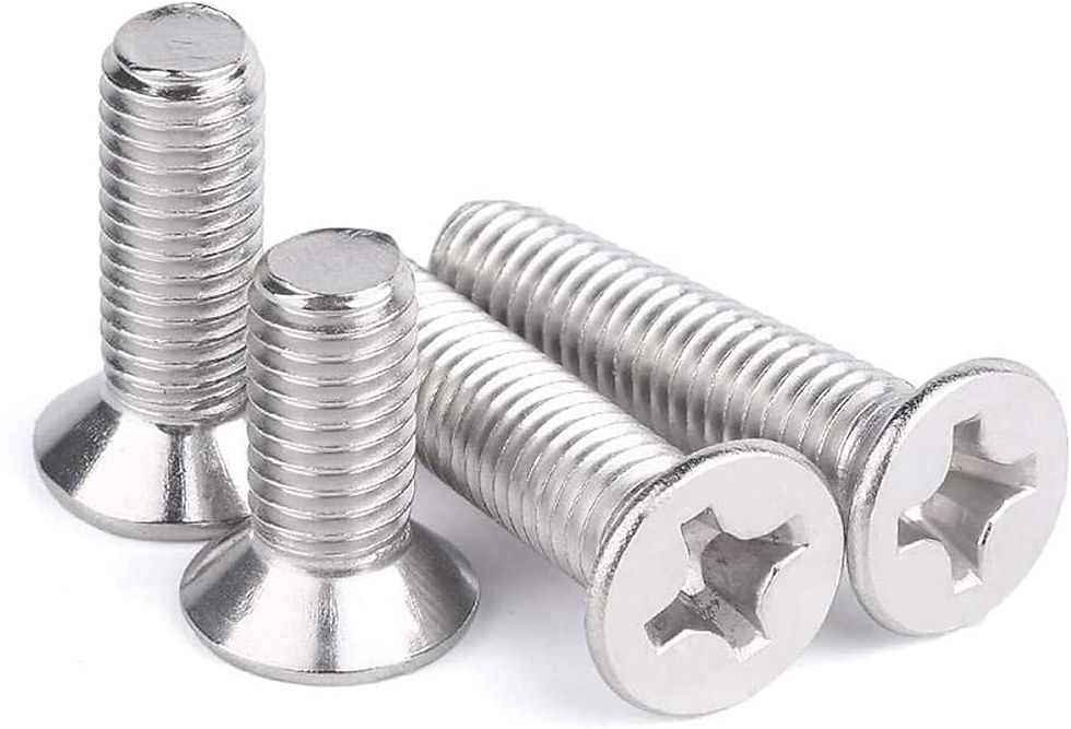 Miniatura: Tornillos métrico de cabeza avellanada M3 y M4  (de 6mm a 40mm) Paquete 7 unds