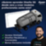 Curso de diseño 3D con Fusion 360 mostrando modelo mecánico profesional creado desde cero
