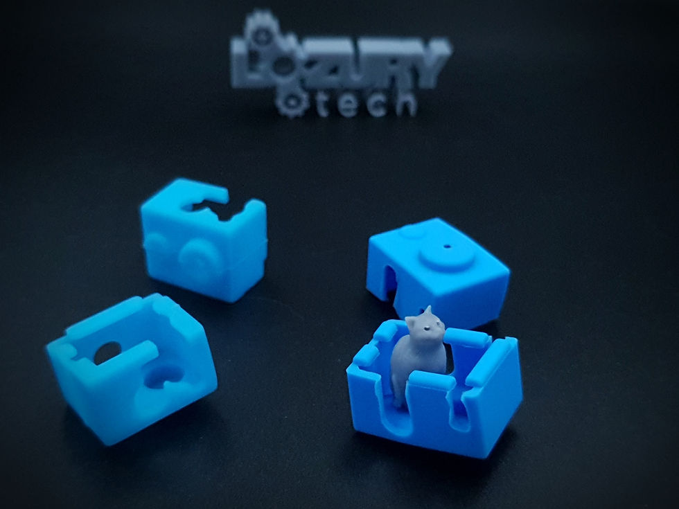 Miniatura: Funda de Silicona para Bloque de Aluminio E3D-V6 de Impresora 3D