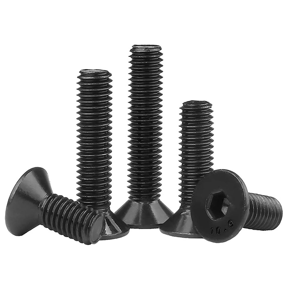 Miniatura: Tornillos M5 de cabeza avellanada hexagonales (8mm a 50mm) Paquete 6 unds