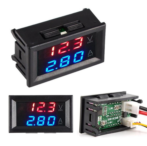 Voltímetro y Amperimetro Digital 0V - 99V | Lozury Tech