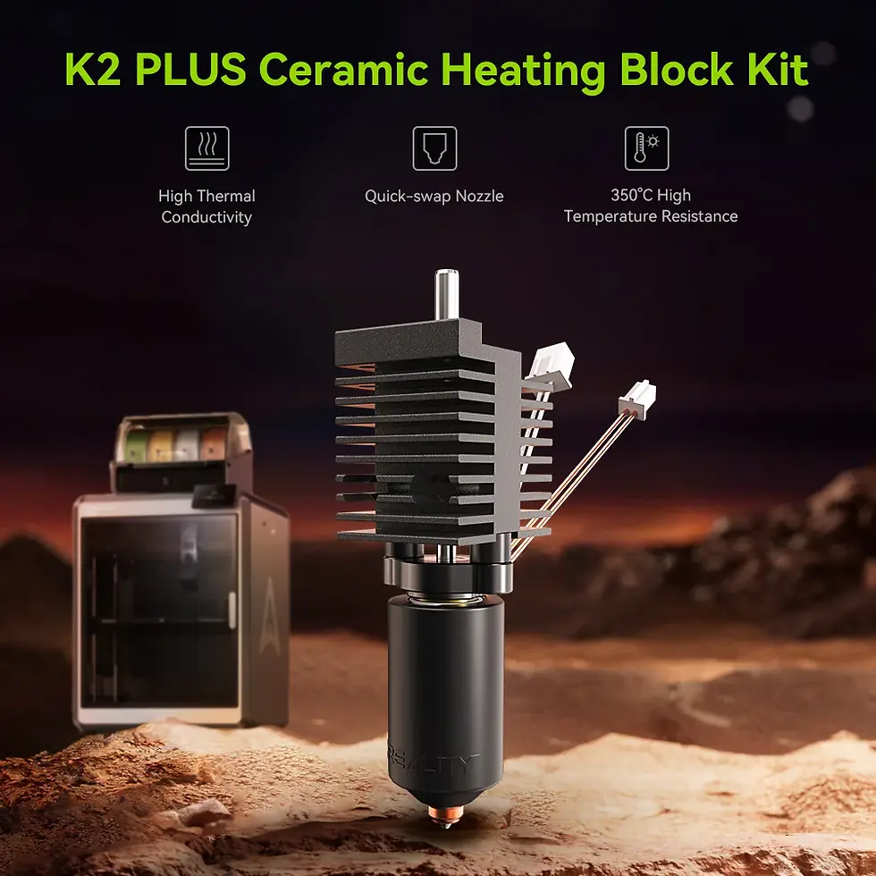 Miniatura: Kit Bloque Calefactor Cerámico Original para Creality K2 / K2 Pro / K2 Plus
