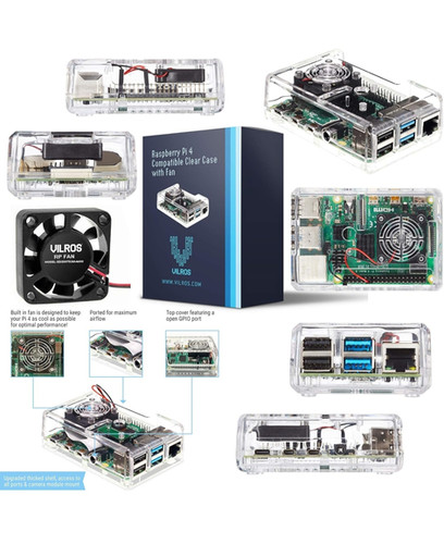 Raspberry Pi 4 - 8GB | Kit Completo con Memoria 64GB, Estuche