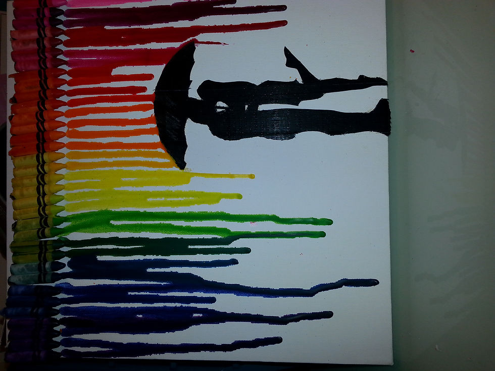 Melted Crayon Art