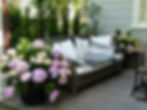 Boxwood columns: