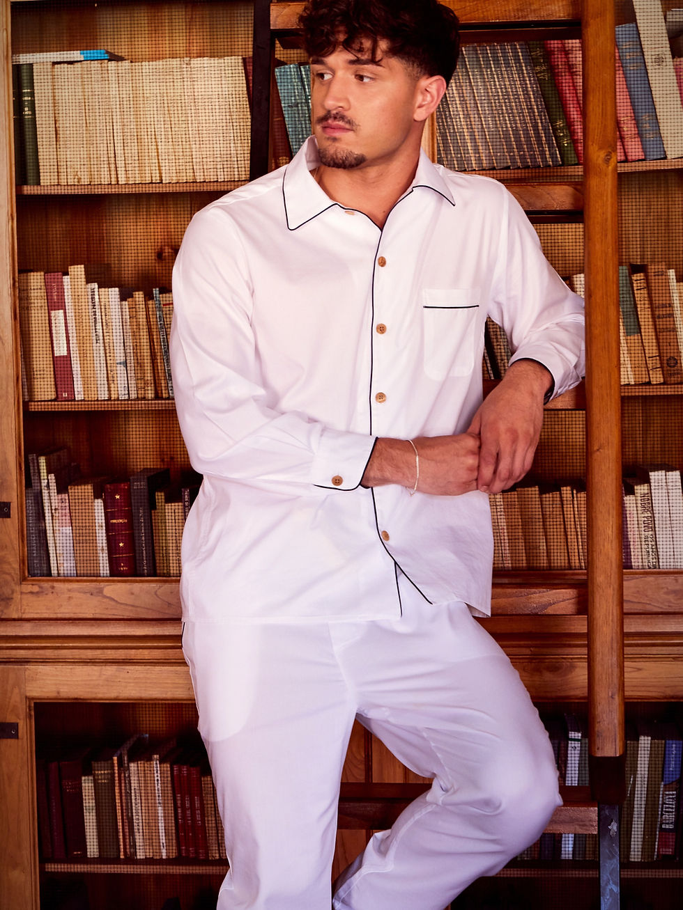 Miniatura: Pijama Masculino Branco