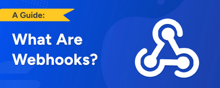  Webhooks-based architecture showing a triggering system (e.g., payment gateway) sending an HTTP POST to a listener URL on another application. The image highlights event-driven communication with arrows representing real-time, one-way notifications between systems.