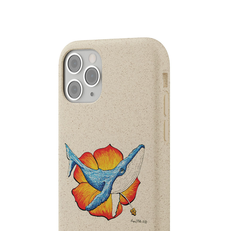 Thumbnail: Whale (color) Biodegradable Cases
