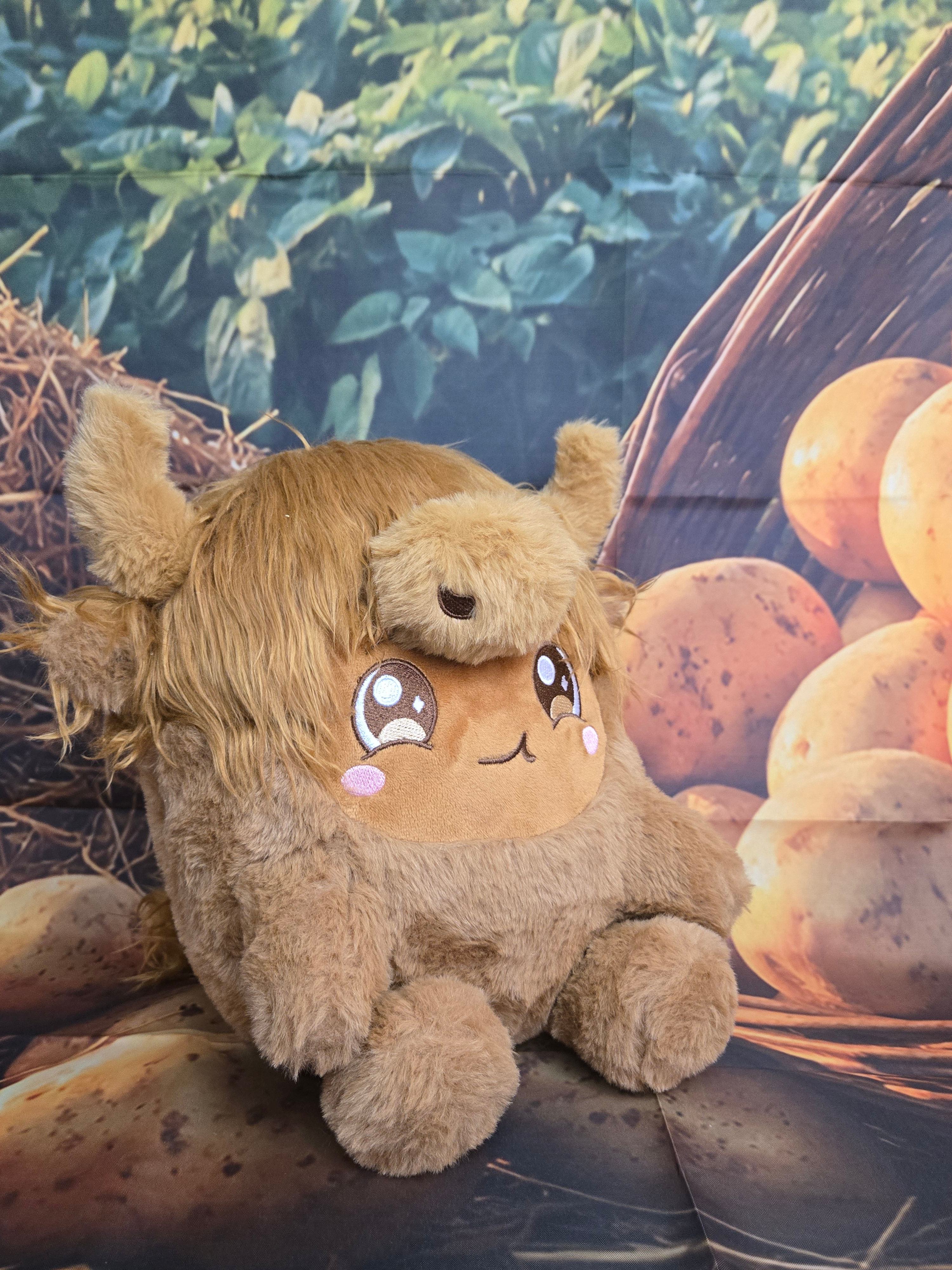 Highland Cow Potato Plushie
