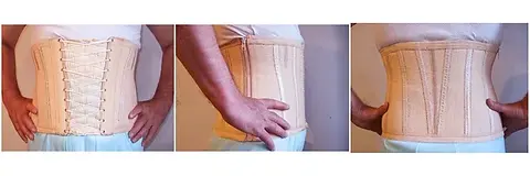 Согревающий мужской противо-остеохондрозный поясничный пояс-корсет