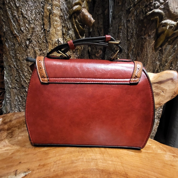 Retro C-Lock bag red handbag tas rood fantasy-shop-winkel