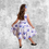 Thumbnail: cathy flower kids swing dress 50's style jaren vijftig stijl bloemenjurk pinup hillbilly alternatieve kleding
