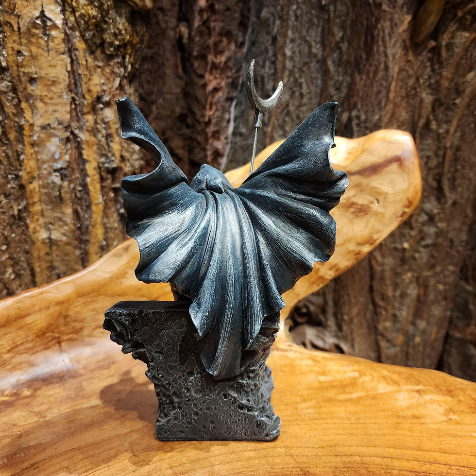 Thumbnail: khonshu moon knight statue fantasy art warrior gargoyle raven miasma protection fantasy shop