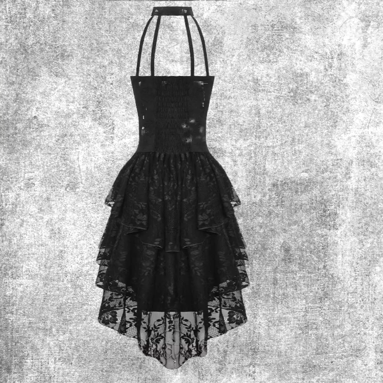 rosie lace dress black clothes clothing outfit fashion fantasy black punk goth gothic