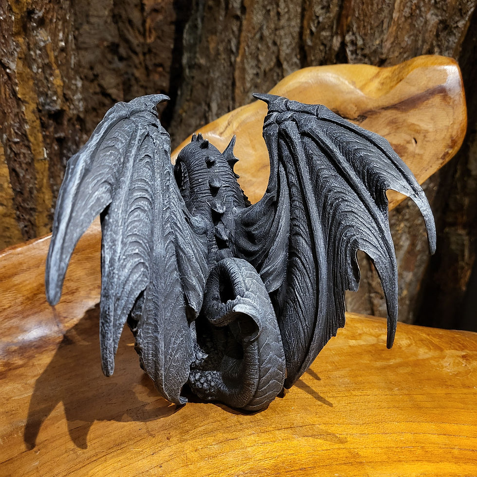 Thumbnail: Brom dragon statue gargoyle figure black fantasy magic figurine unique gift