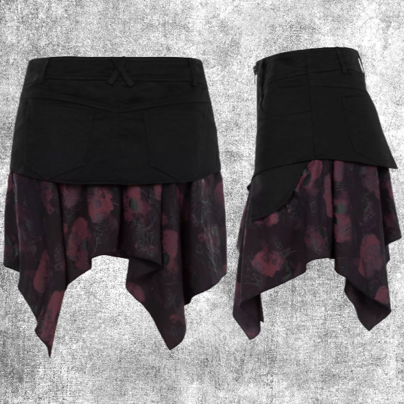 Thumbnail: Phantom Skirt rokje geest ghost emo gothic fantasmagoria alternative punk