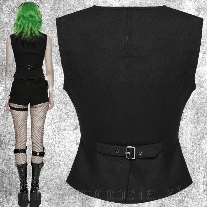 Thumbnail: ant top corset jacket zip up vest punk goth gothic clothes clothing fantasy fashion