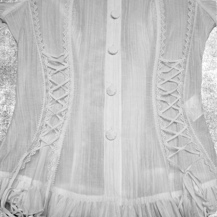 Thumbnail: mindy top white blouse shirt clothes punk goth gothic clothing fantasy fashion