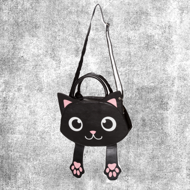 Thumbnail: peek-a-boo bag kitty kitten cat handbag magnetic paws cute fantasyshop chimera