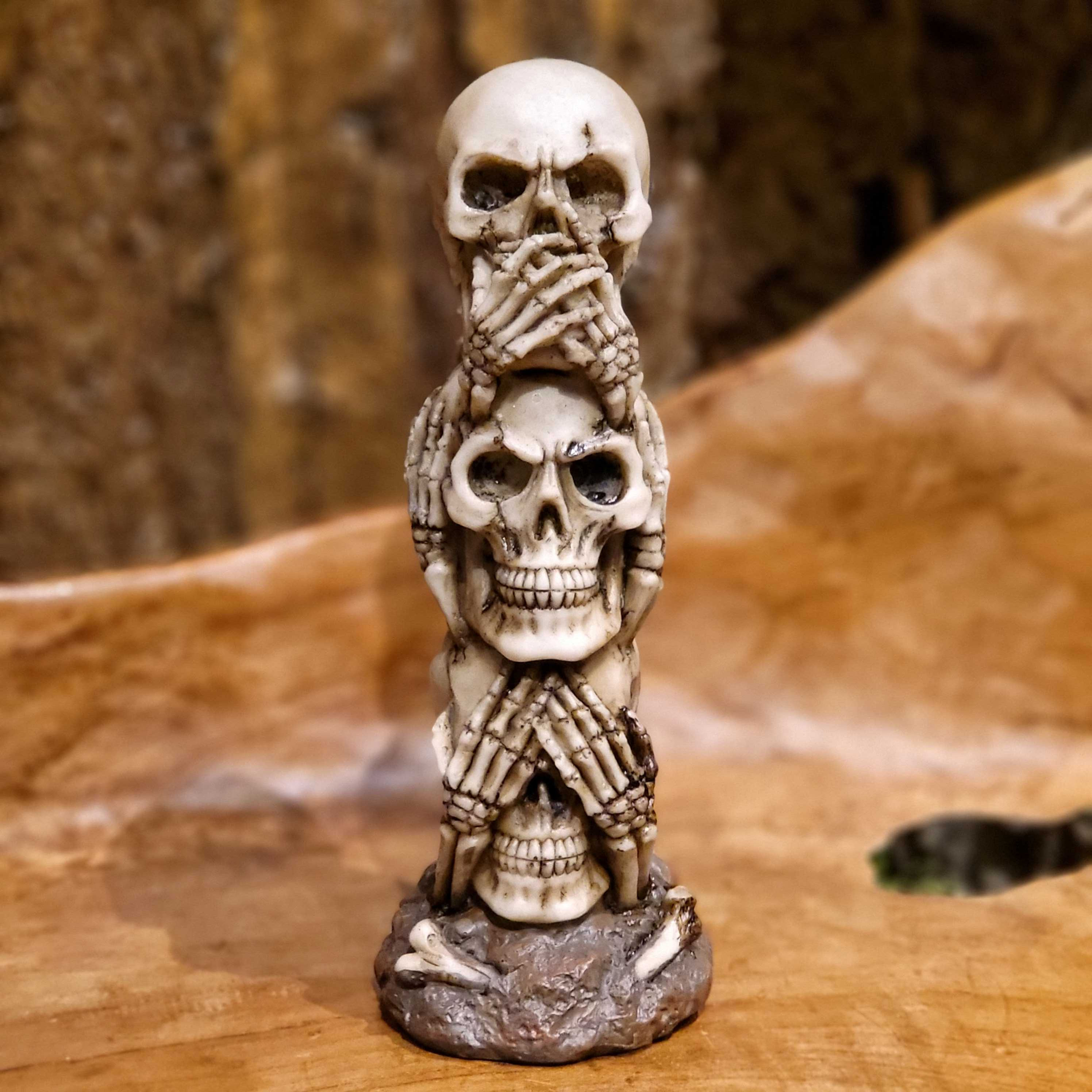 Wise Skeleton Pillar skull schedel fantasy shop chimera fantasie winkel gothic punk