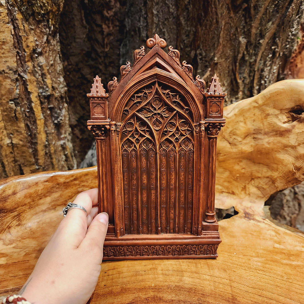Thumbnail: Through the window, owl statue beeldje figurine forest creatures animals