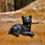 Thumbnail: small black cat figurine kitty animal creature whimsical magic