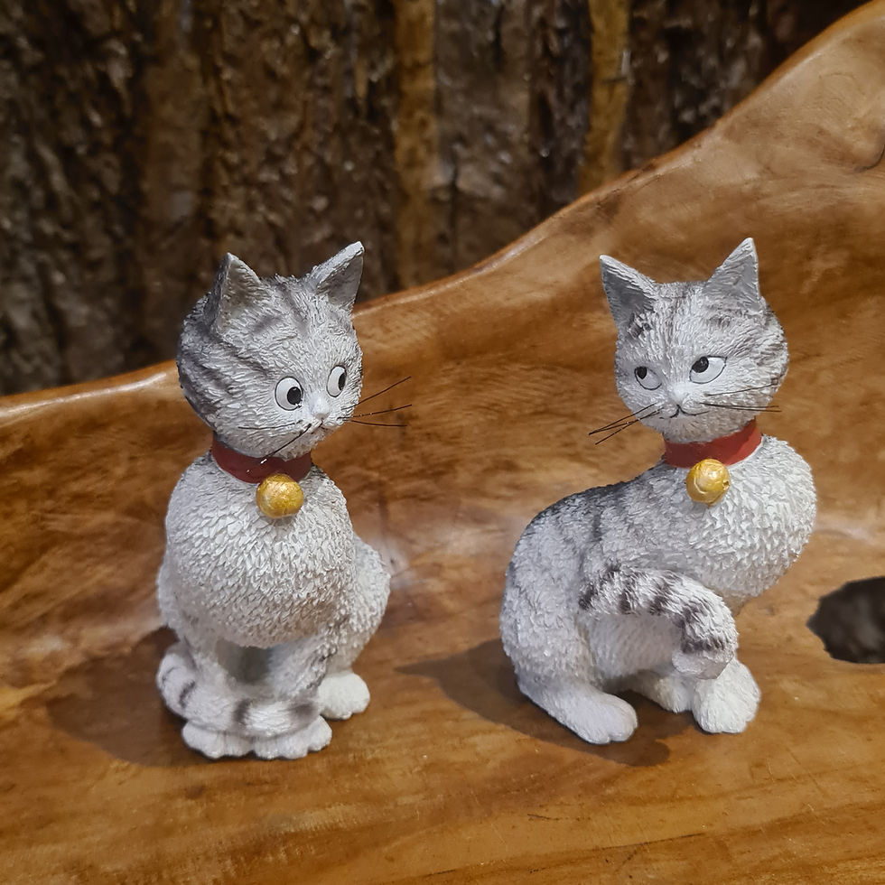 Parastone Beeldje - Dubout Kat 'So Chic' In Wit, Kunststof