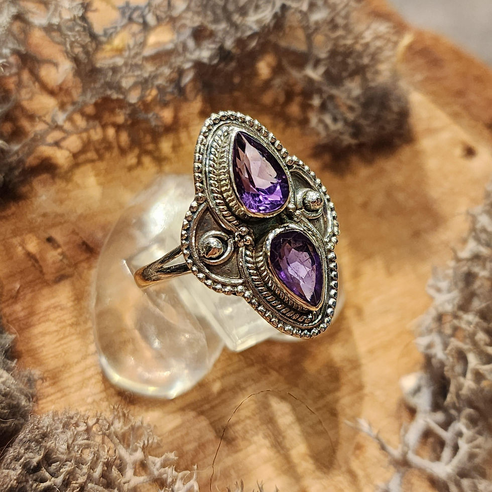 Thumbnail: Two stoned crystal ring