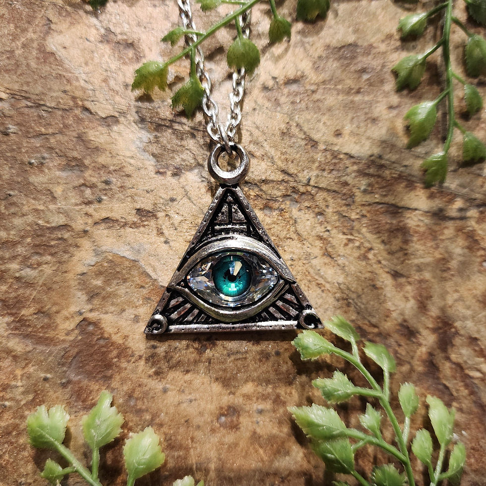 eye of providence all seeing alchemy necklace ketting geluk good luck protection