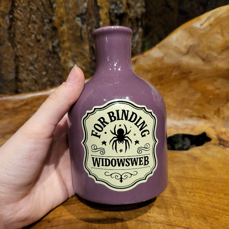 Potion bottle candle holder purple fantasy-shop-winkel