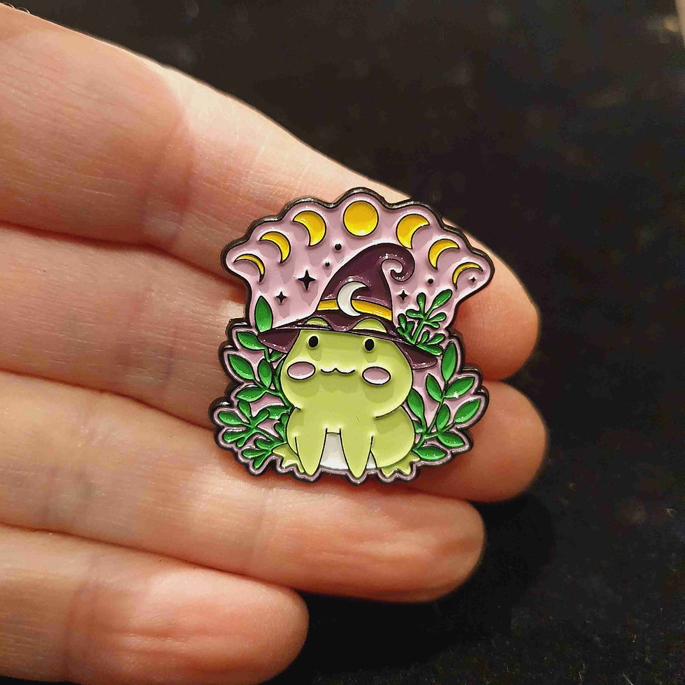 Thumbnail: Funny pin brooch broche speldje kikkers frogs