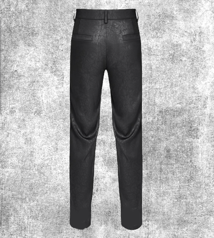 Thumbnail: black rose pants menswear trousers broek gothic fantasy-shop-winkel