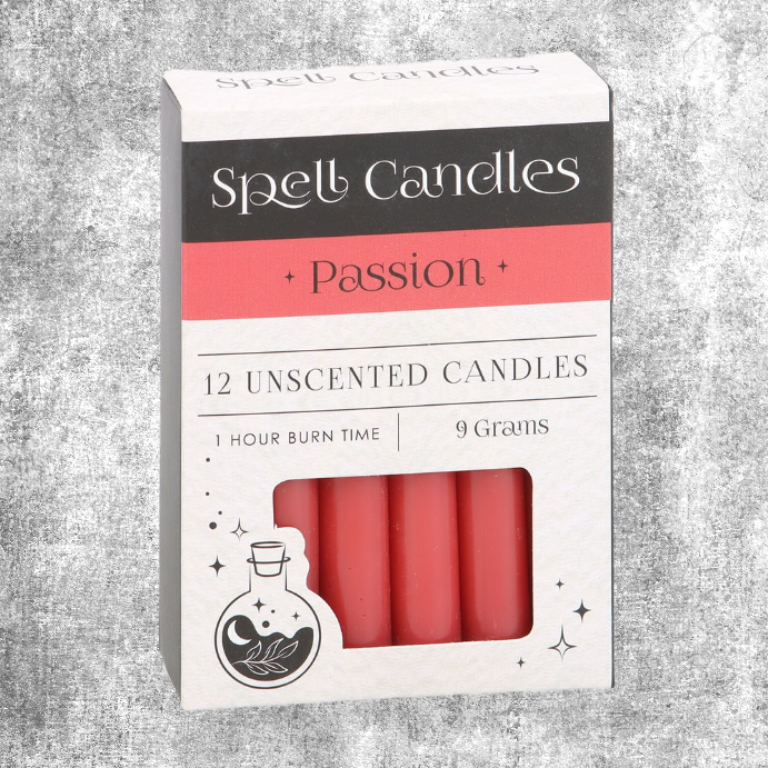 Thumbnail: spell candles passion magic burn wish beschermende spreuk kaars kaarsen wicca ritual pagan fantasy fantasyshop chimera