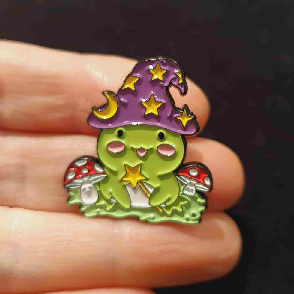 Thumbnail: Funny pin brooch broche speldje kikkers frogs