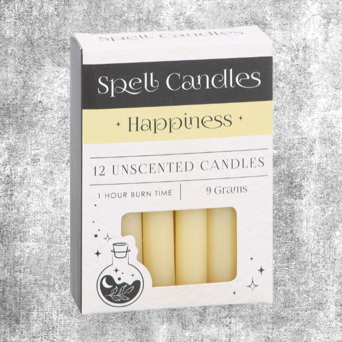 Thumbnail: spell candles happiness magic burn wish beschermende spreuk kaars kaarsen wicca ritual pagan fantasy fantasyshop chimera