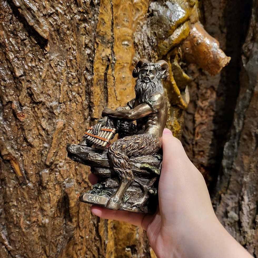 Thumbnail: pan figurine figure statue mythology shepherd nature wild fantasy