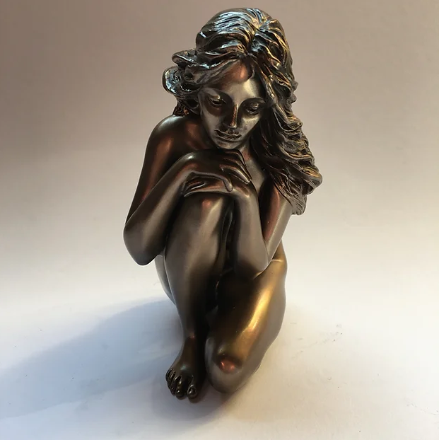 ponder 75718 body talk woman sitting kneeling yoga figure figurine statue fantasy fantasyshop chimera