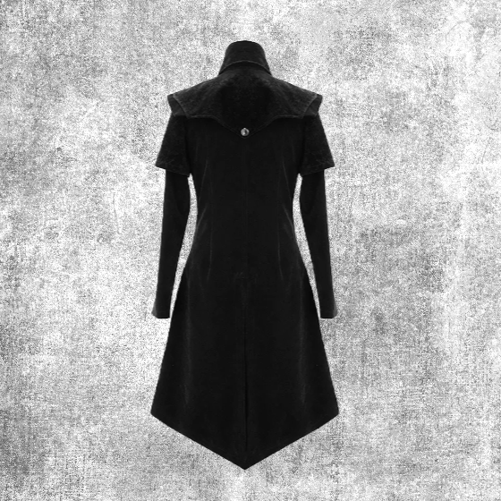 Thumbnail: cardinal coat black victorian edwardian alternative fashion goth gothic men fantasy fantasyshop chimera